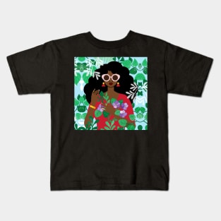 African Violets Kids T-Shirt